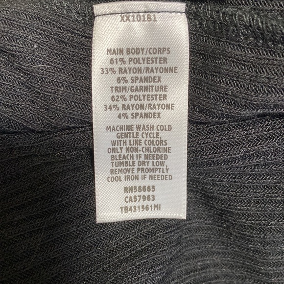 Treasure & Bond Black Ribbed Hooded Open Front Cardigan - Picture 10 of 10